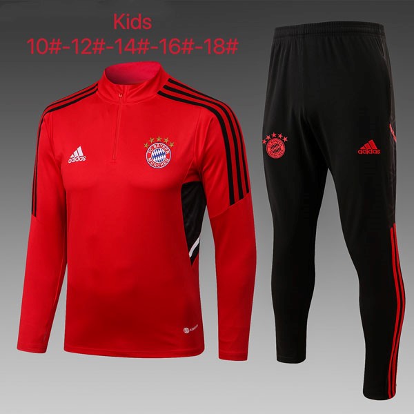 Kinder Trainings-Sweatshirt Bayern München 2023 Rote Schwarz